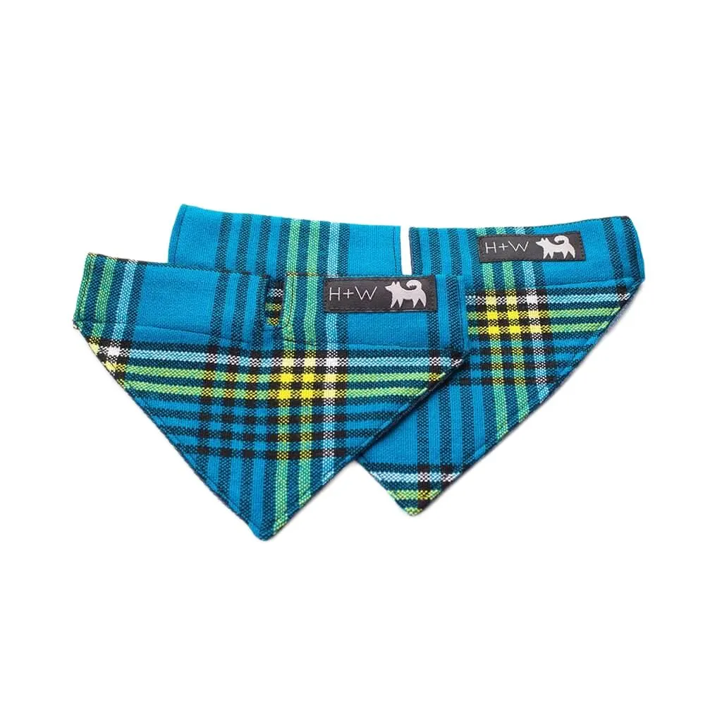 Cat Bandana - Blue Plaid