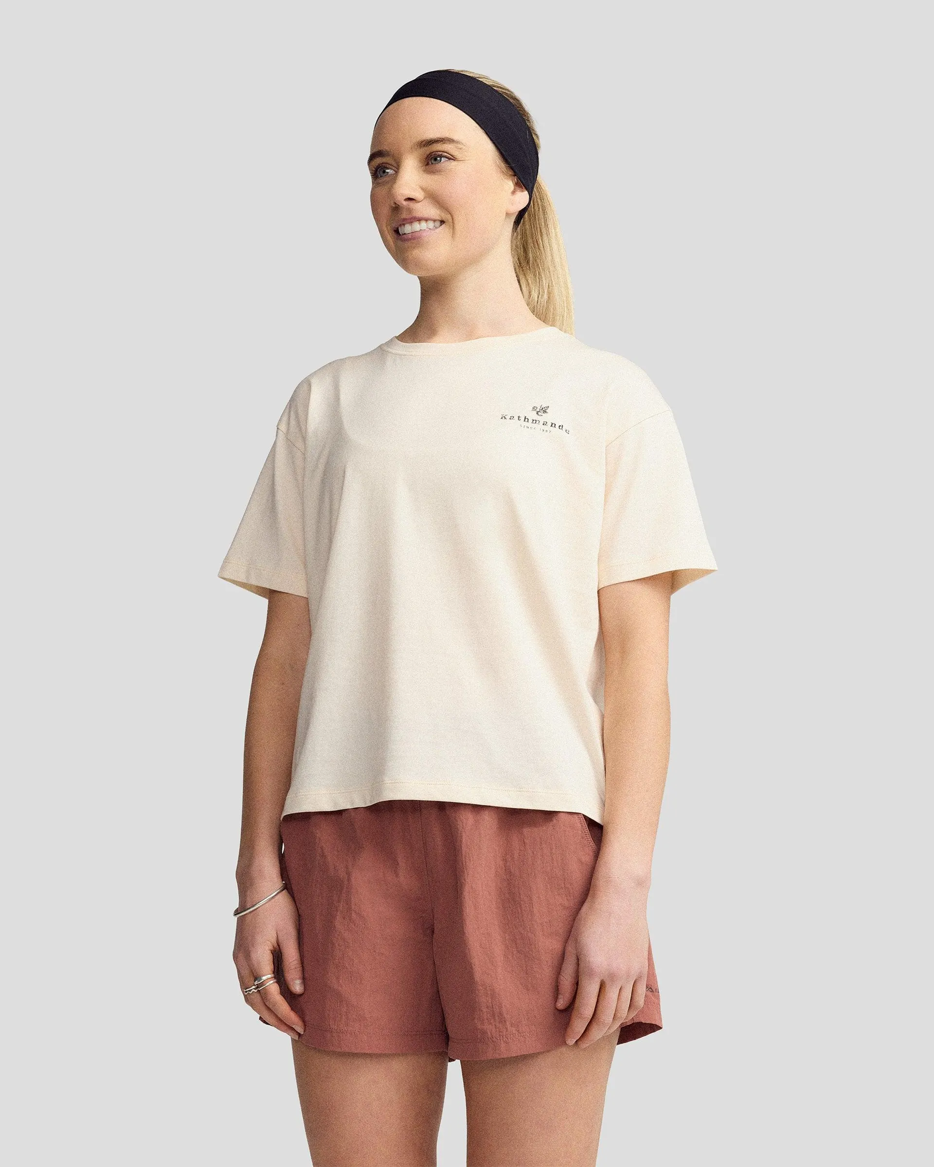Women’s Trail Treasure Organic Cotton T-Shirt - Peachy