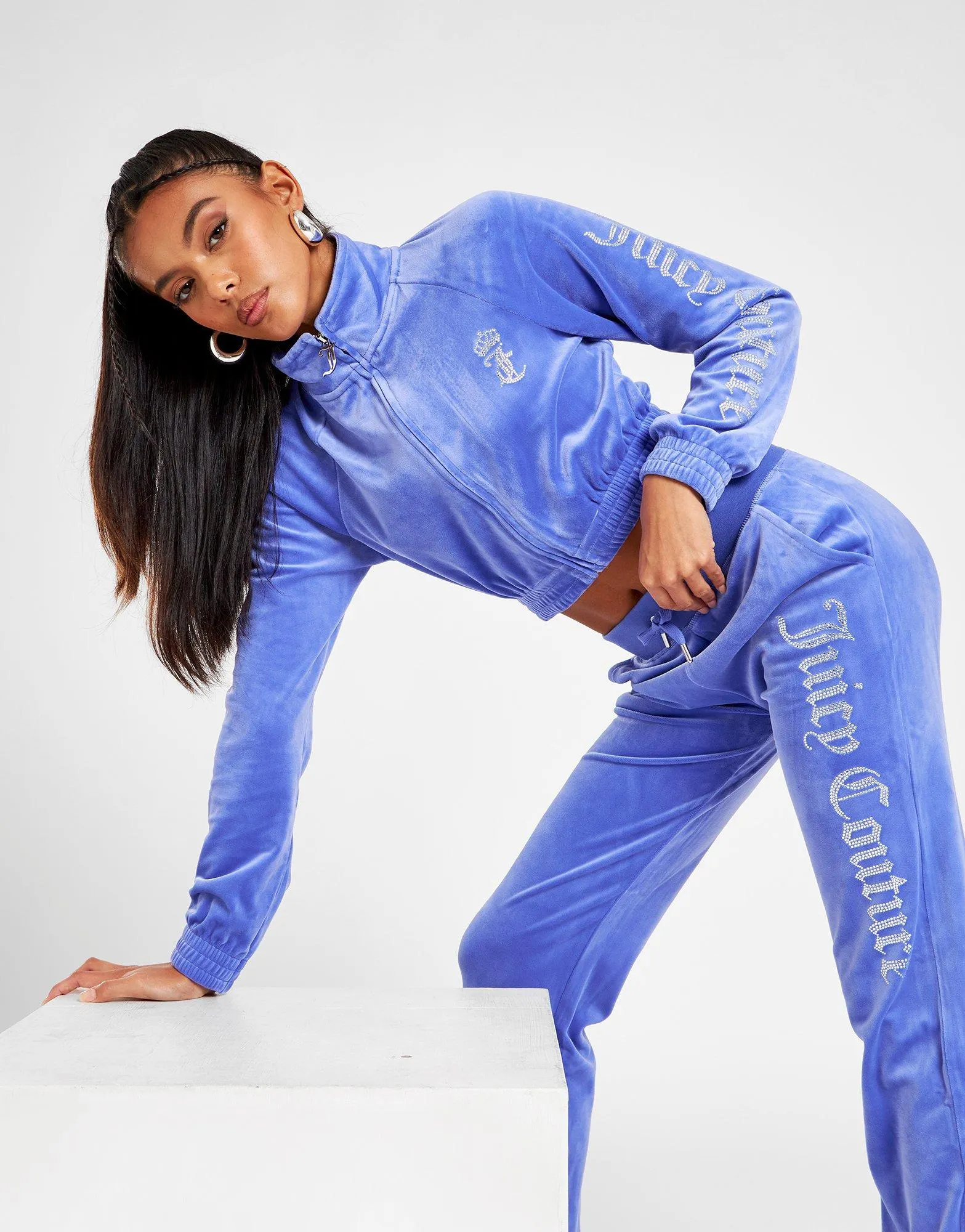 JUICY COUTURE Velour Full Zip Track Top