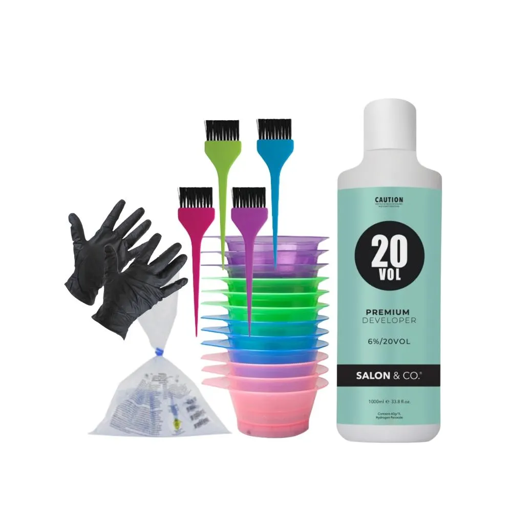 Salon & Co 20Vol (6%) Blue Bleach Kit