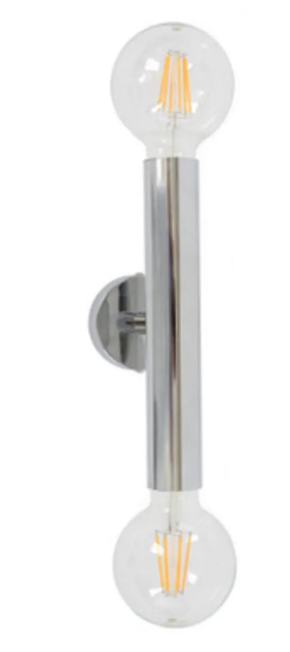 Piero 2 Light Wall Light Chrome