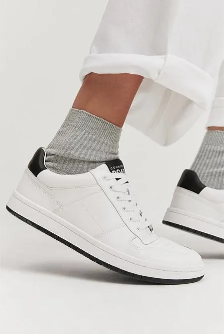 Australian Cotton Blend Ribbed Quarter Crew Sock