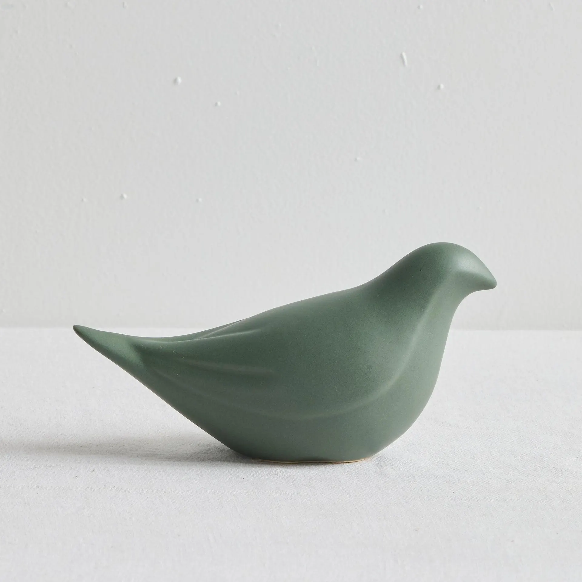 Perched Bird Object - Small - Deep Green