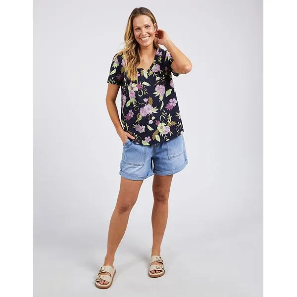 Emmaline Vee Tee Navy