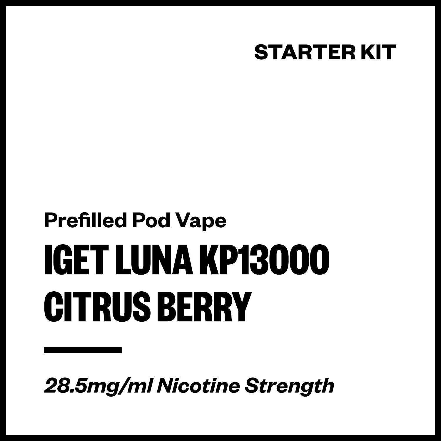 IGET Luna KP13000 - Citrus Berry (Starter Kit)
