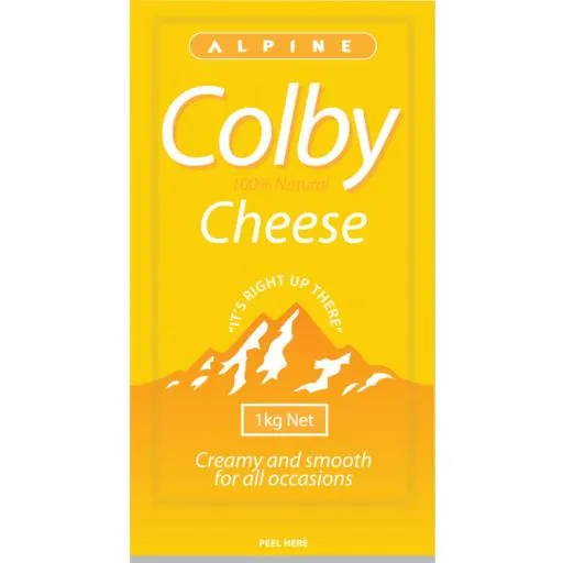 Alpine Cheese Colby 1kg