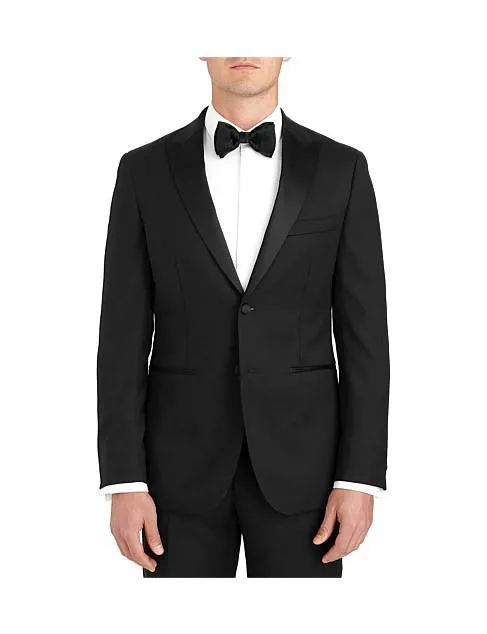 SLOANE PEAK LAPEL WOOL TUXEDO JACKET F6447