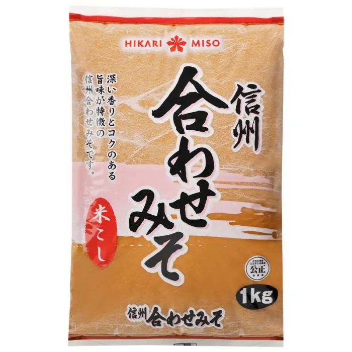 HIKARI MISO / SOYBEAN PASTE AWASE (SHINSHU AWASE MISO) 1kg