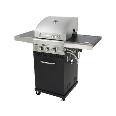 2 Burner Gas BBQ & Side Burner - Hooded Barbeque - Barbecue Grill