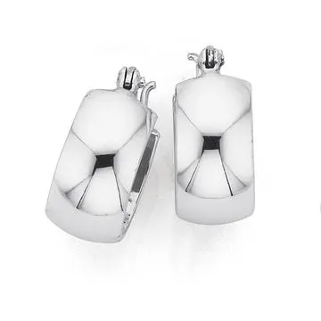 Sterling 8mm Sterling Silver Hoops