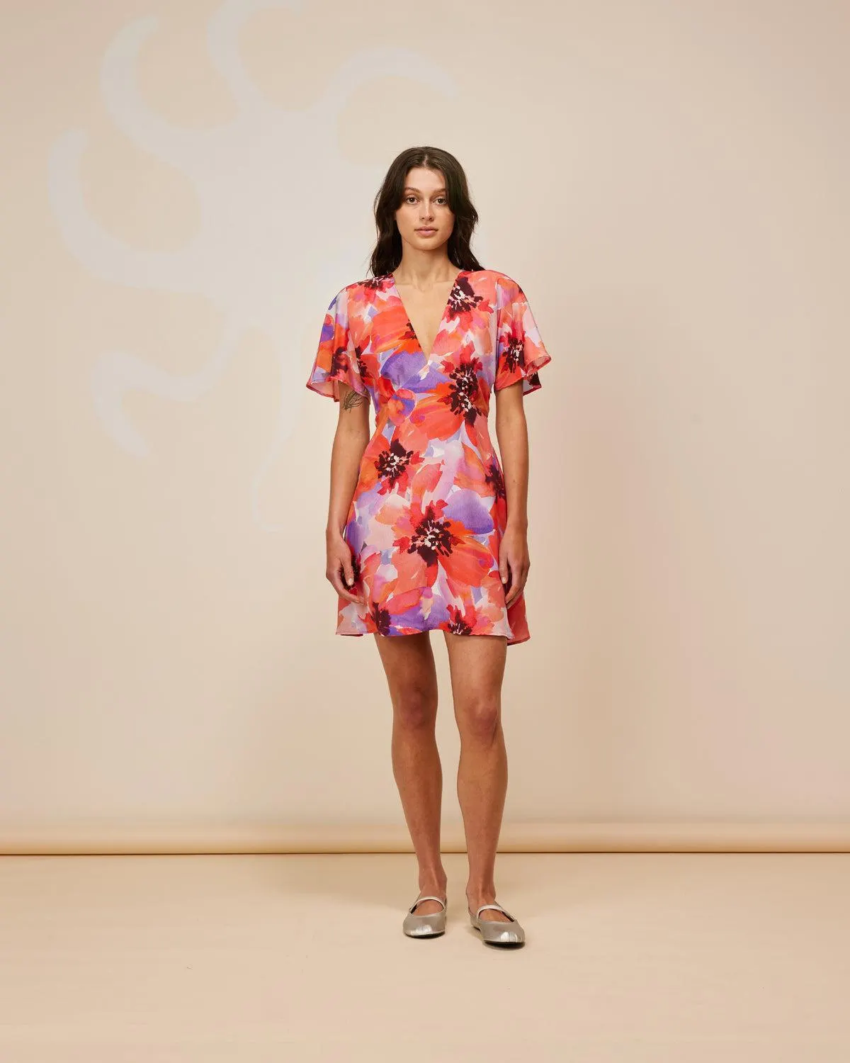 Bettina silk minidress