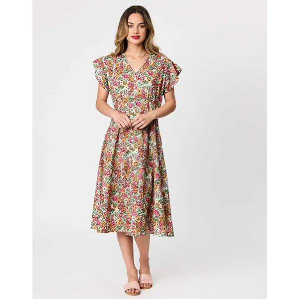 Faith Empire Line Dress Mint