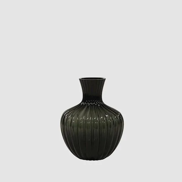 Urban Loft Empire Vase Small Dark Grey
