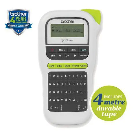 Brother PTH110W P-Touch Label Maker White