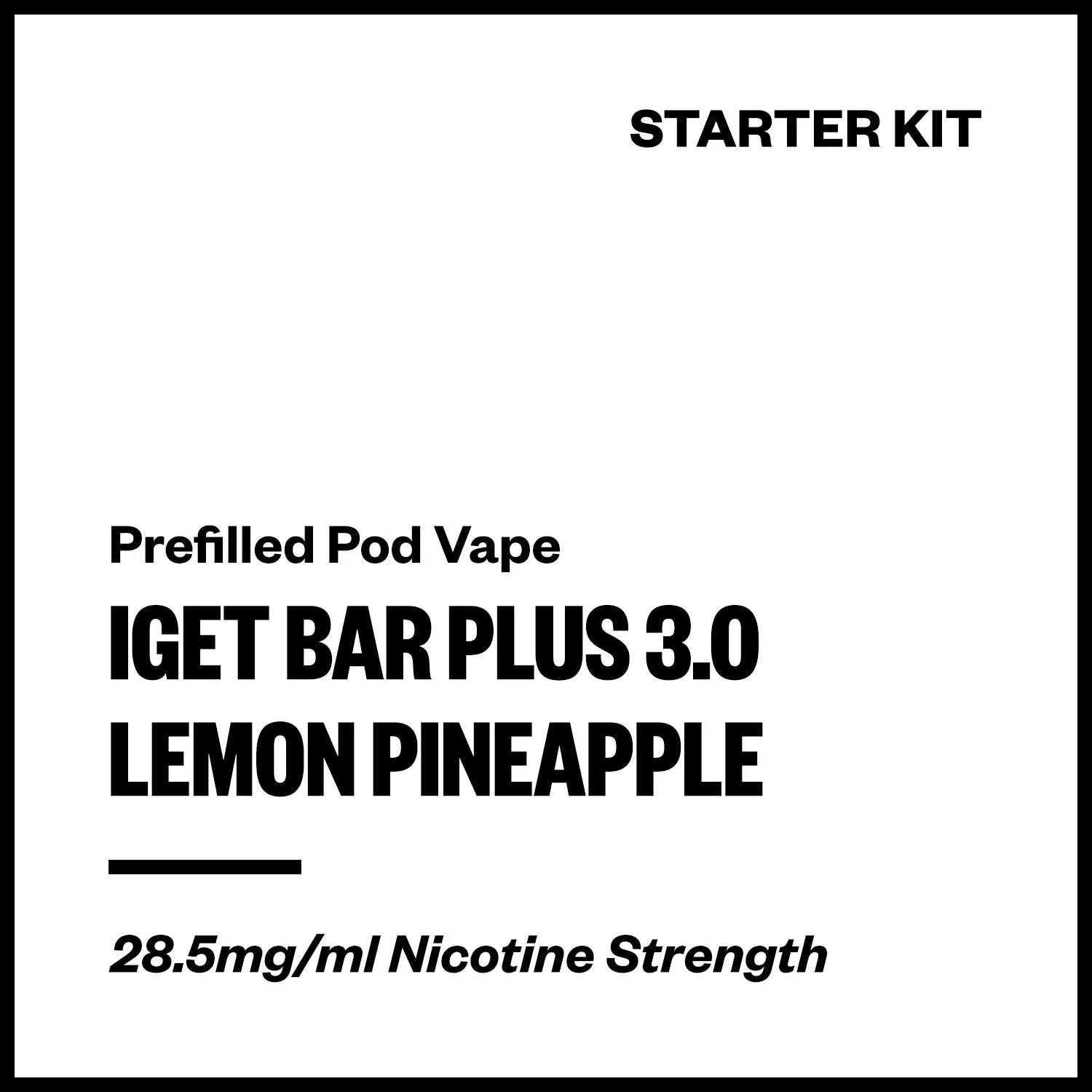 IGET Bar Plus 3.0 - Lemon Pineapple (Starter Kit)