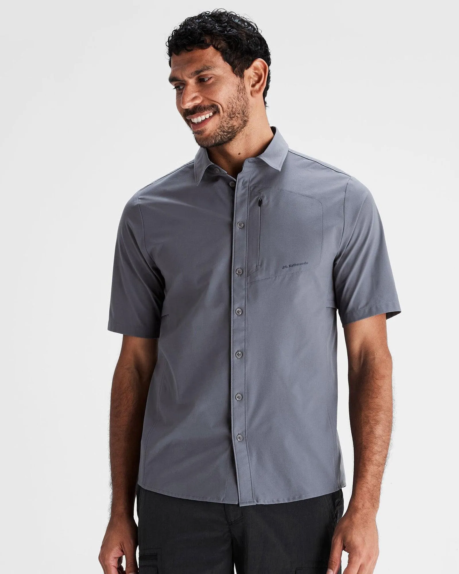 Men's Sun Breaker Short Sleeve Shirt - Light Navy