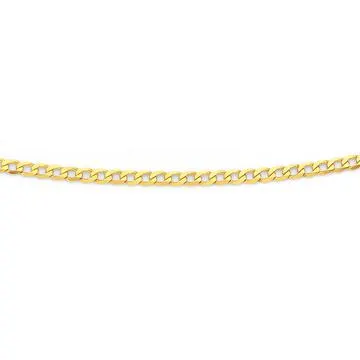 9ct Gold 50cm Solid Curb Chain