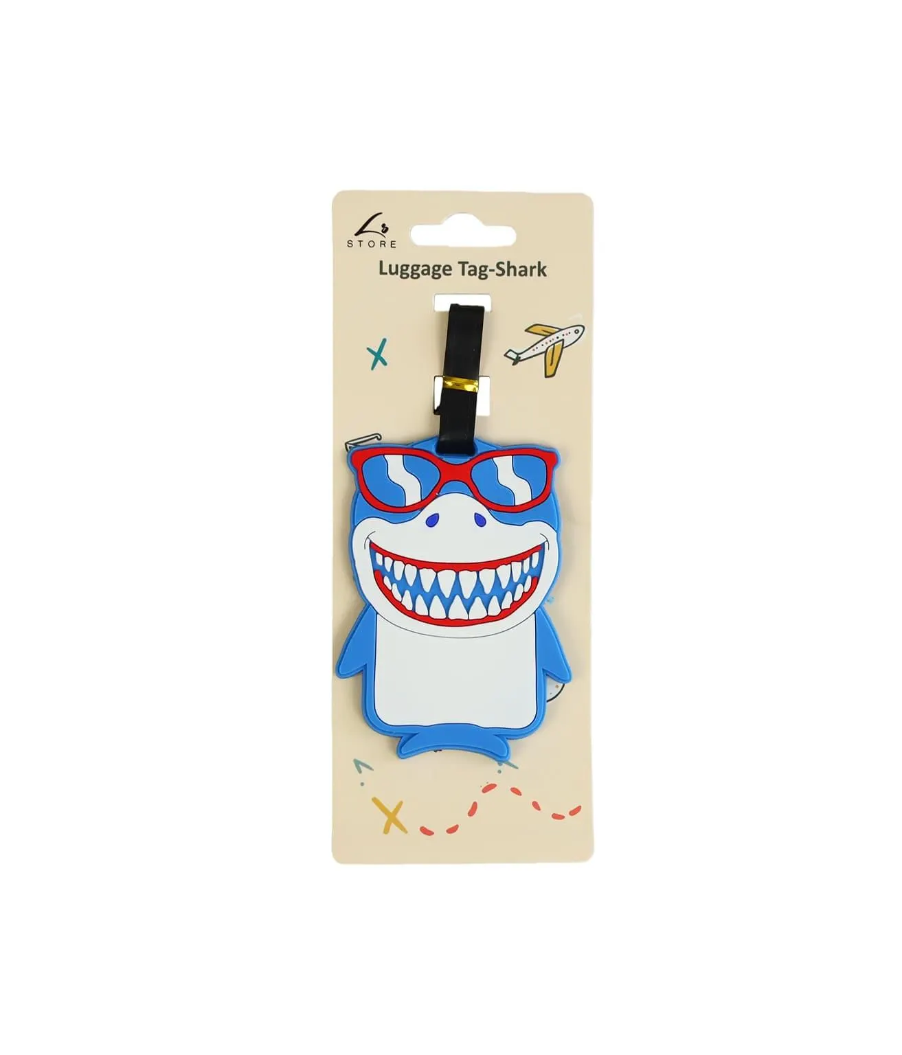Shark Luggage Tag 10 x 7cm