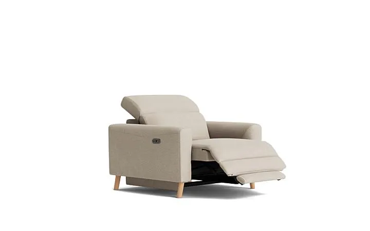 Barbuda electric recliner with adjustable headrest