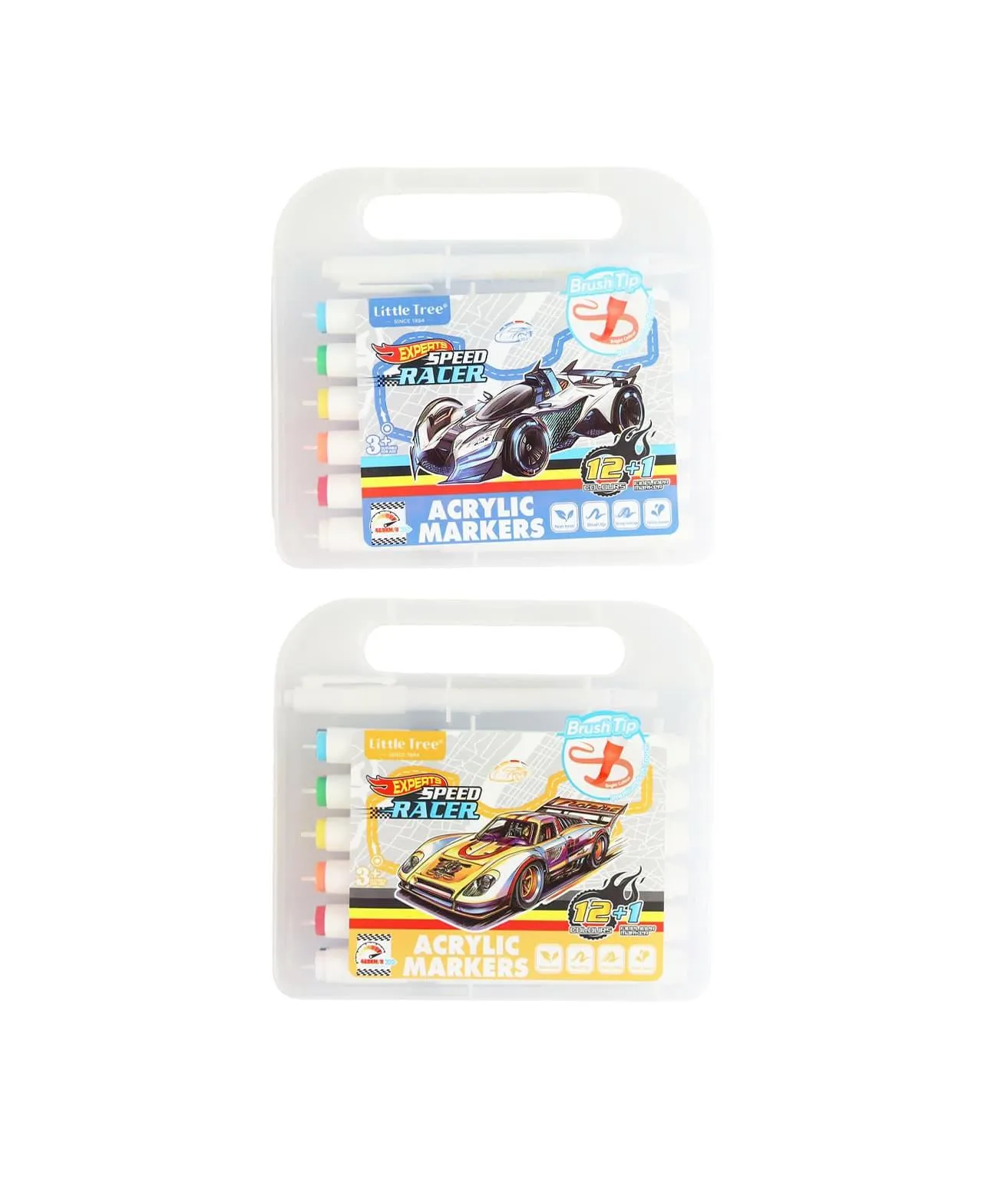 Speed Racer Brush Tip Acrylic Markers 13.6cm 12 colors Assorted