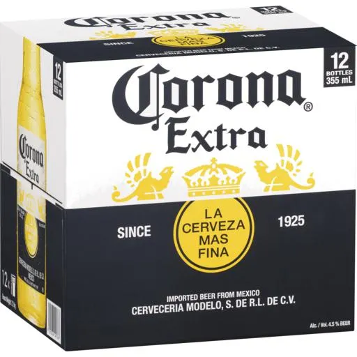 Corona Extra Bottles 355ml 12 Pack