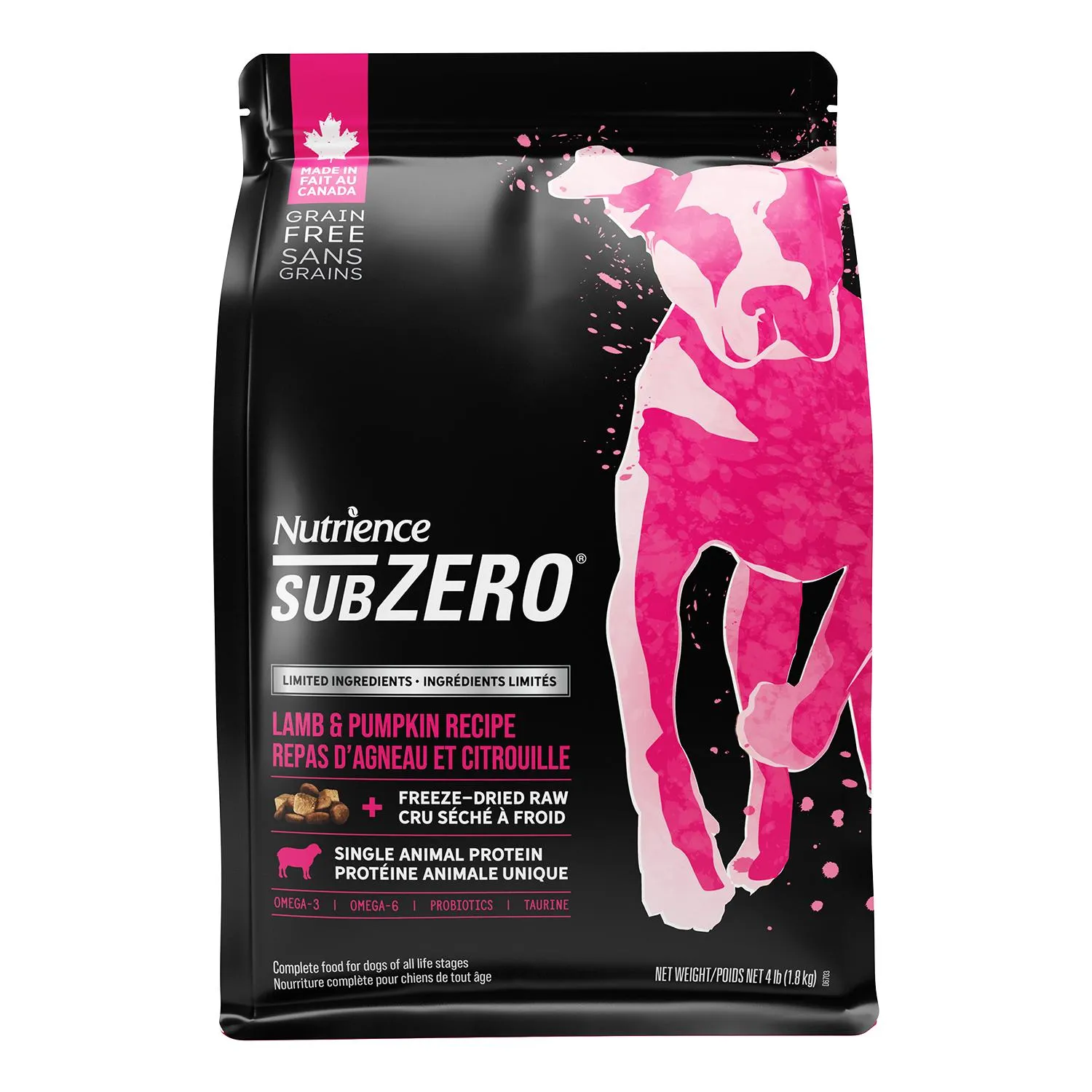 Nutrience Dog Sub Zero LID Lamb & Pumpkin