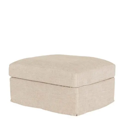 Melba linen ottoman salt & pepper