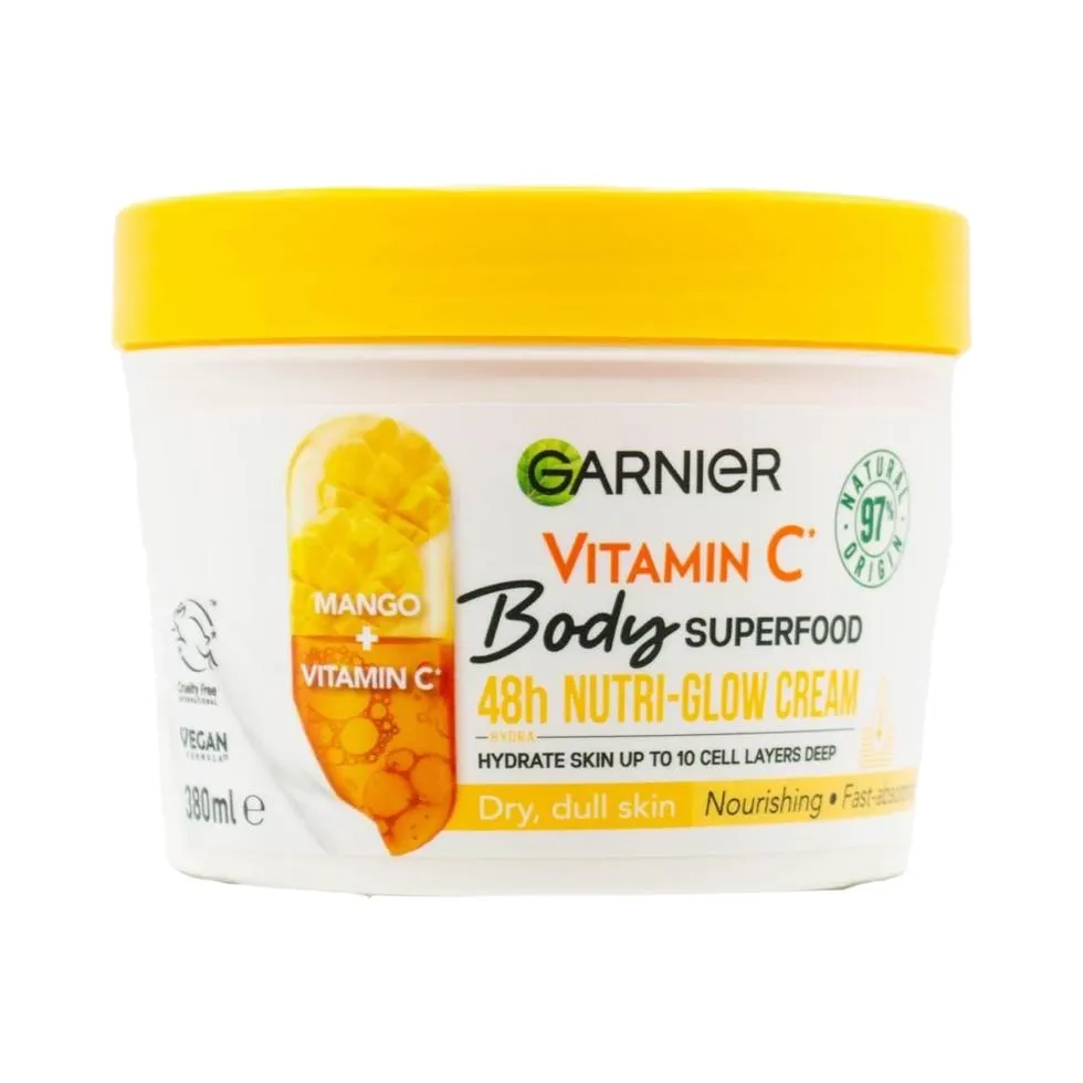 Garnier Body Superfood Dry Dull Skin Mango & Vit-C 380ml