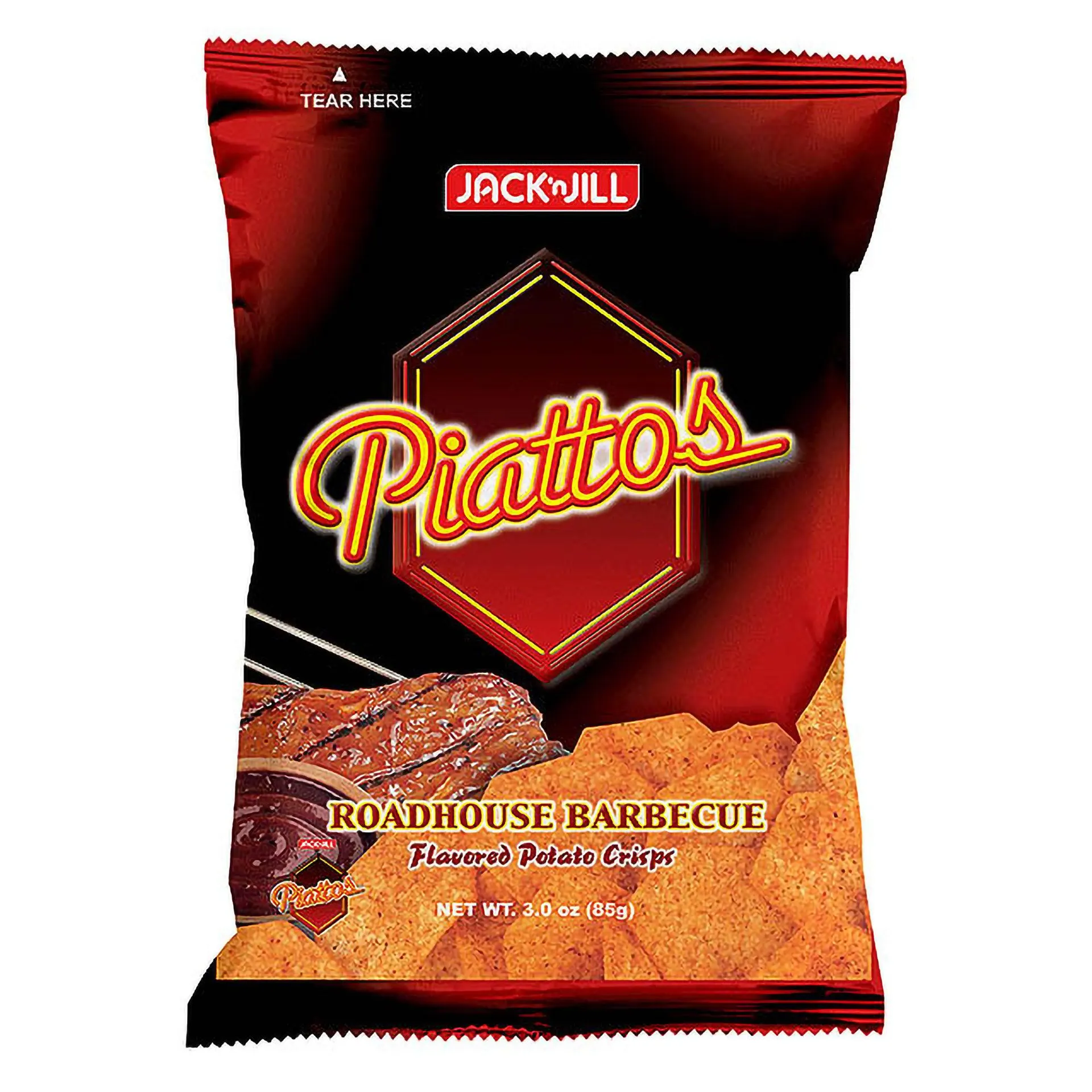 Jack N' Jill Piattos Roadhouse Barbecue 85G