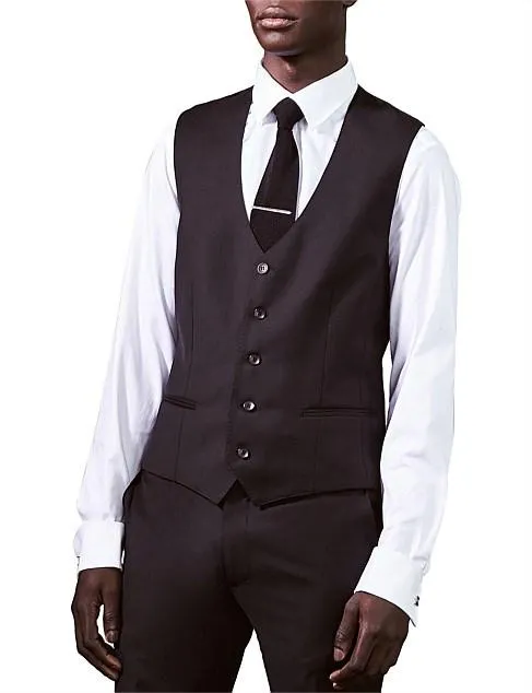 Black Suit Vest S8