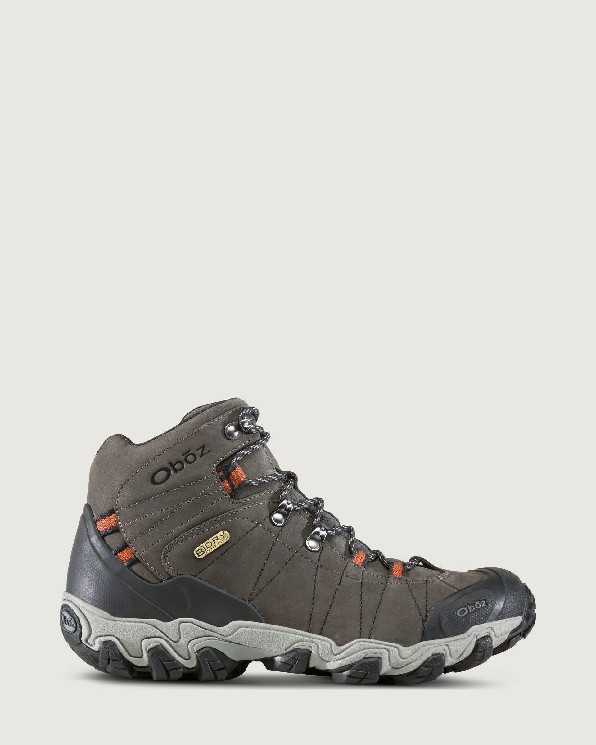 Men's Oboz Bridger Waterproof Mid Hiking Boots - Raven