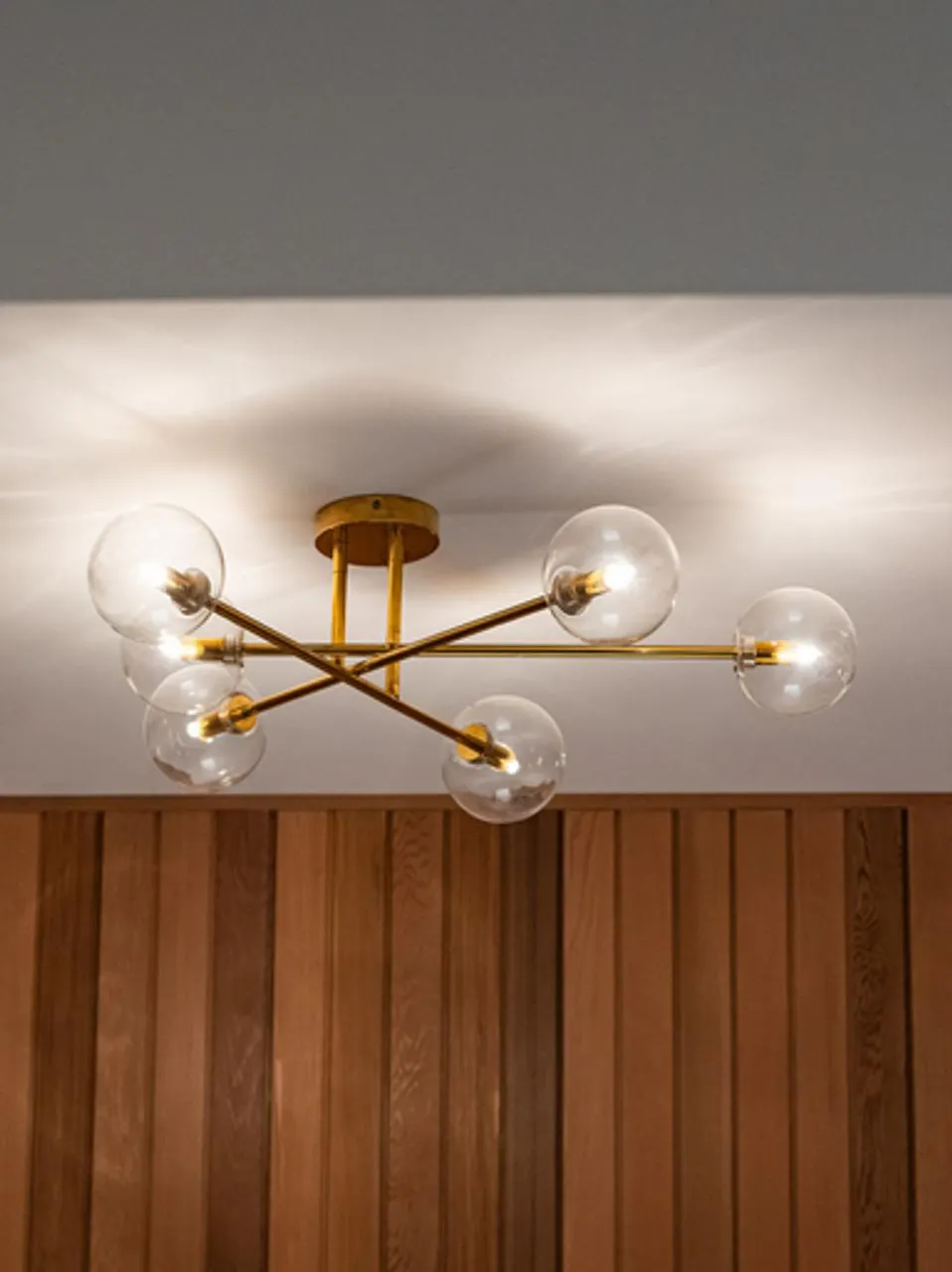 Clooney 6 Light CTC Brass