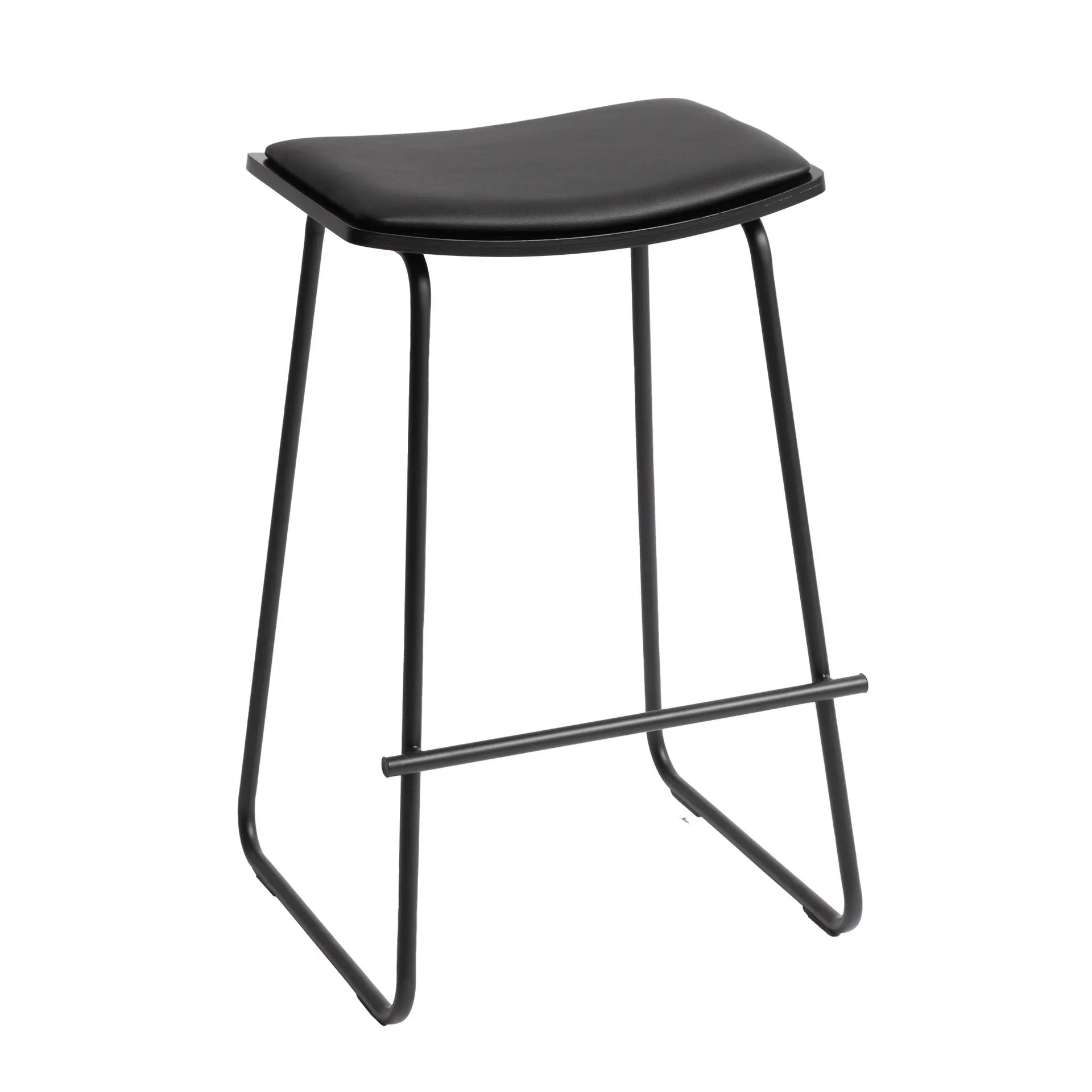 Minimalist bar stool black 67cm