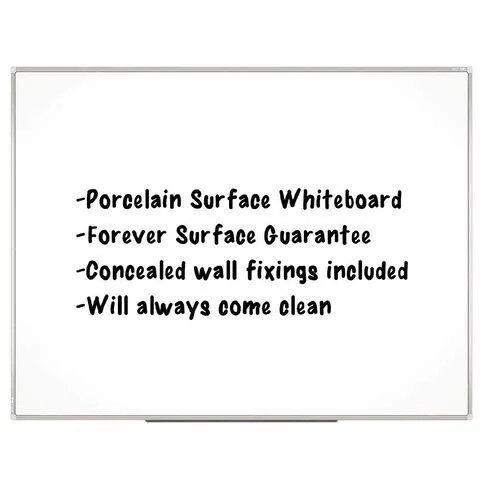 Boyd Visuals Porcelain Whiteboard White 600mm x 400mm