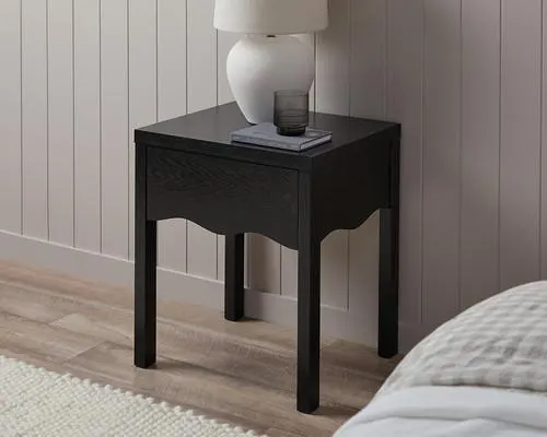 Malena Bedside Table - Black