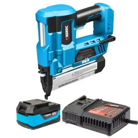 18v Li-ion Cordless 2-in-1 50mm Brad Nail Gun Kit 4AH