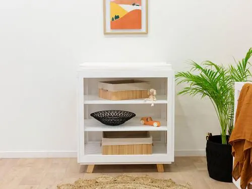 Aspen Change Table - White/Natural