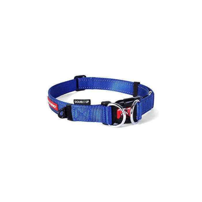 Ezydog Double Up Dog Collar Medium Blue