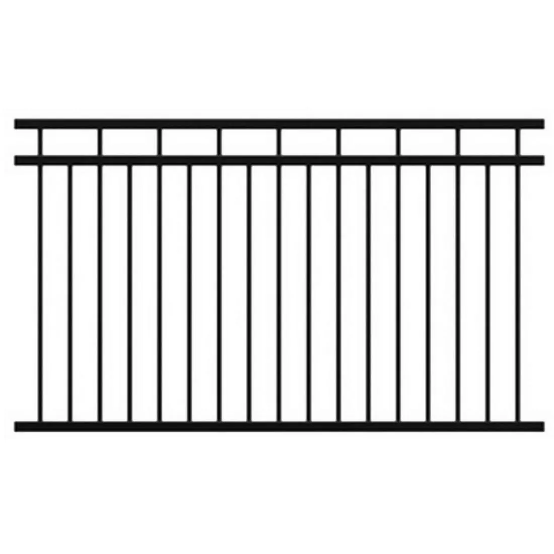 Mansion Fence Panel 1200 x 2250mm Aluminium FAMFP1222