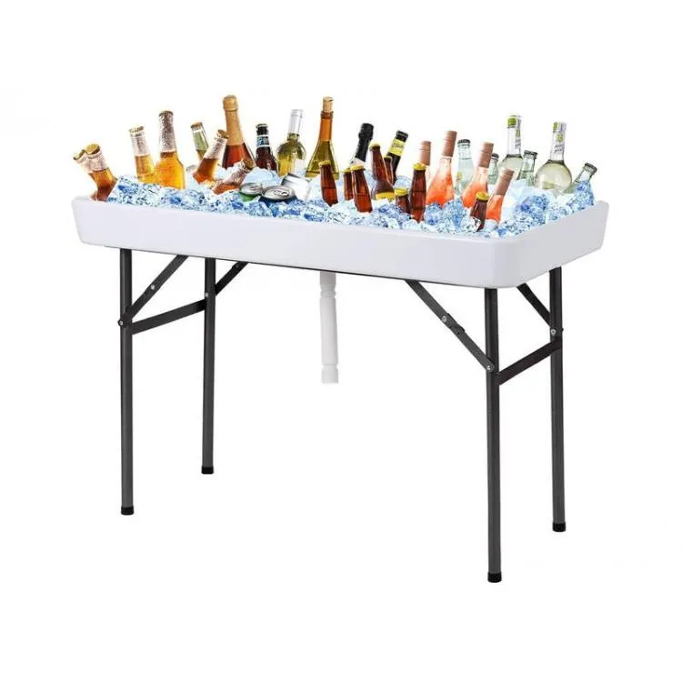 1.2m Fill & Chill Ice Tray Table - Cold Food Service & Buffet Drinks Table