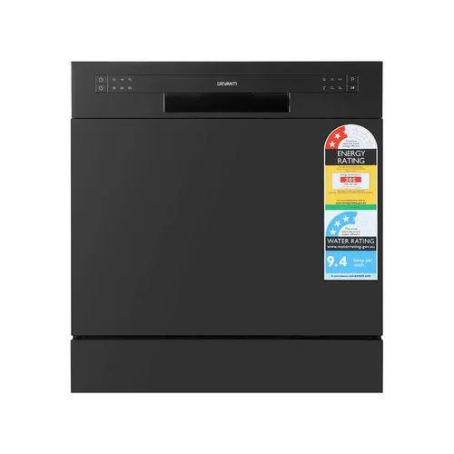 Devanti Benchtop Dishwasher Freestanding 8 Place Black