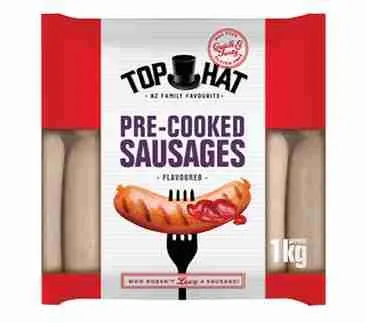 Top Hat 1Kg Pre Cooked Sausages