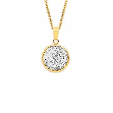 9ct Crystal Pendant