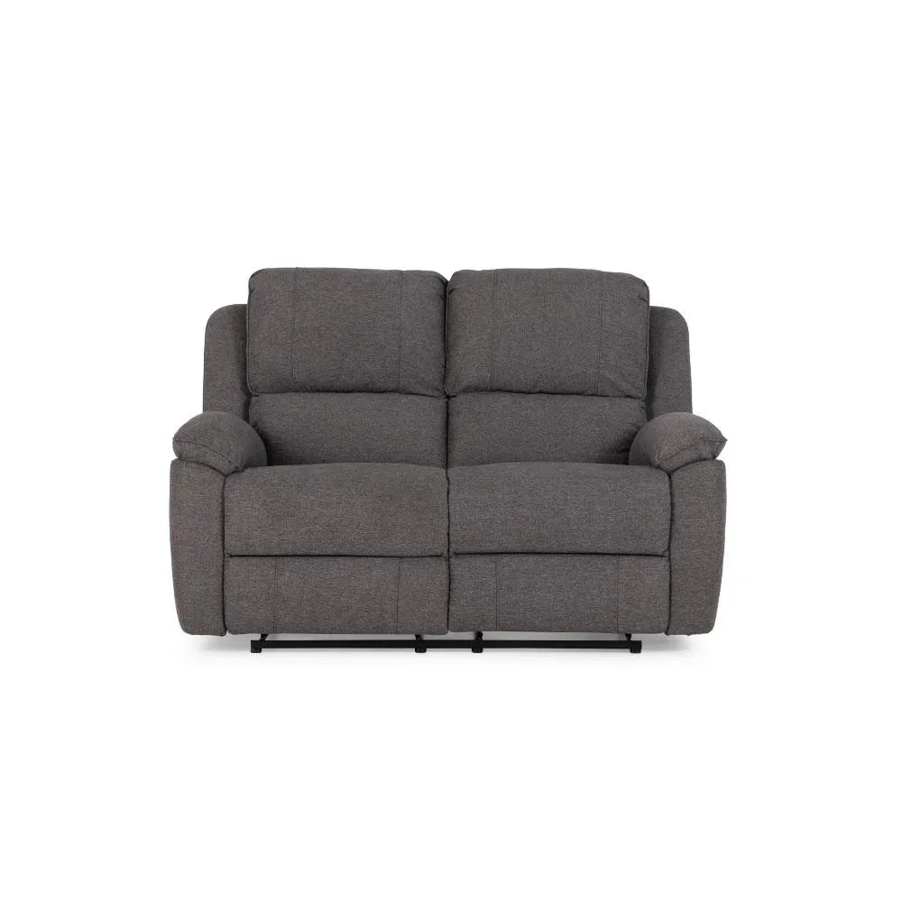 Aiden 2 Seater Recliner, Dark Grey