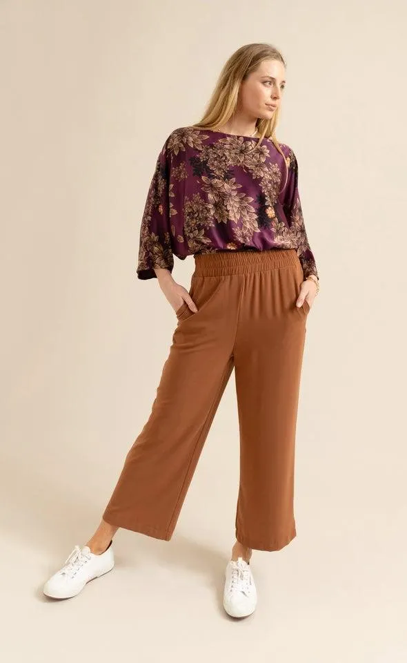 Cropped Wide Leg Pant