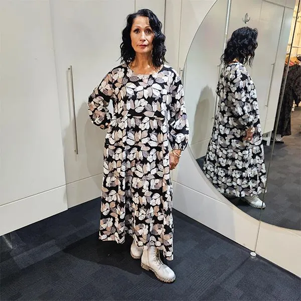 Double Tier Dress Black