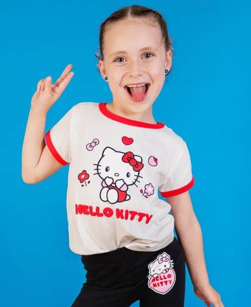 Little Kids' Hello Kitty Ringer T-shirt