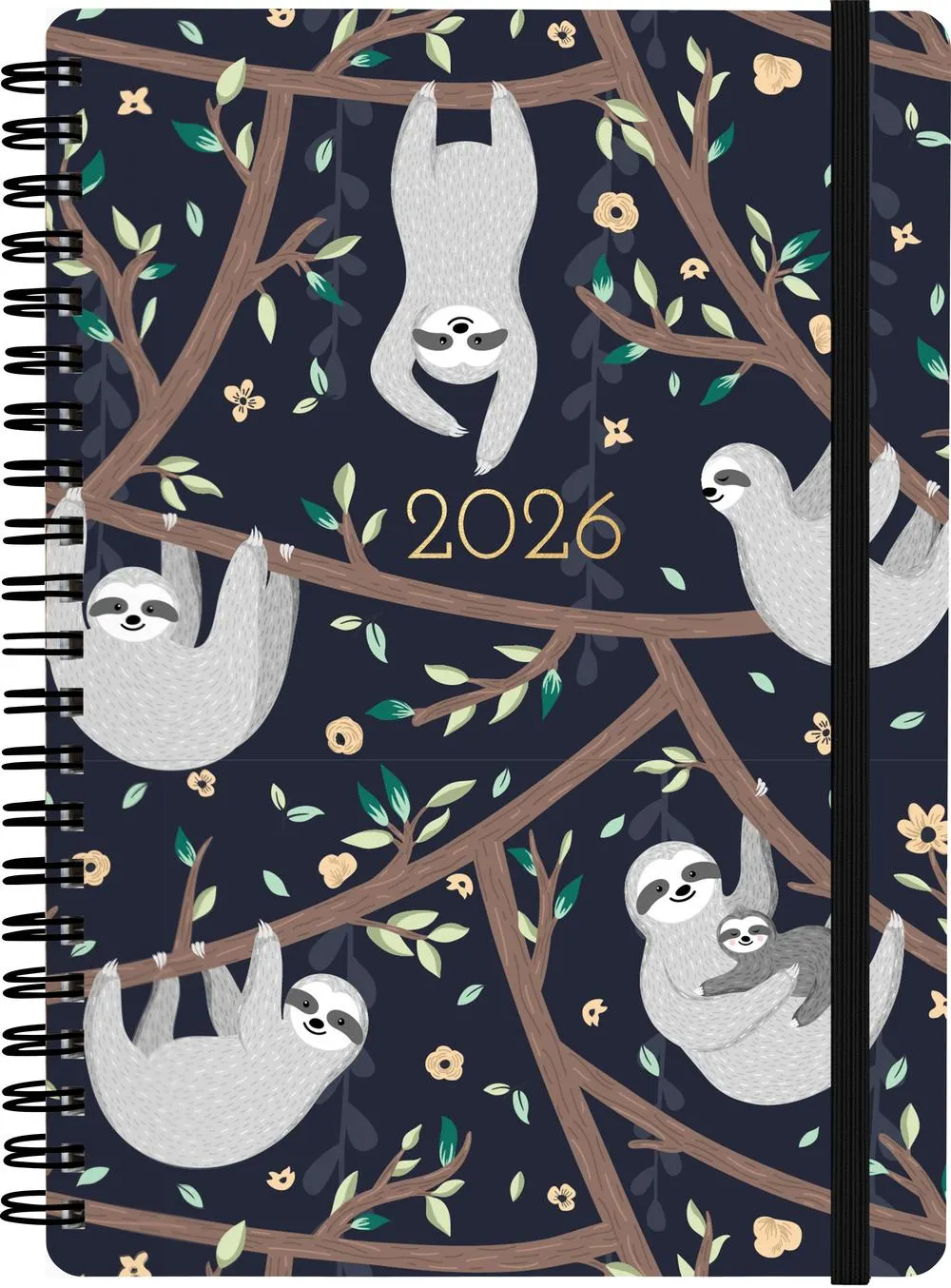 2026 Collins A6 Week-to-View Sloths Diary