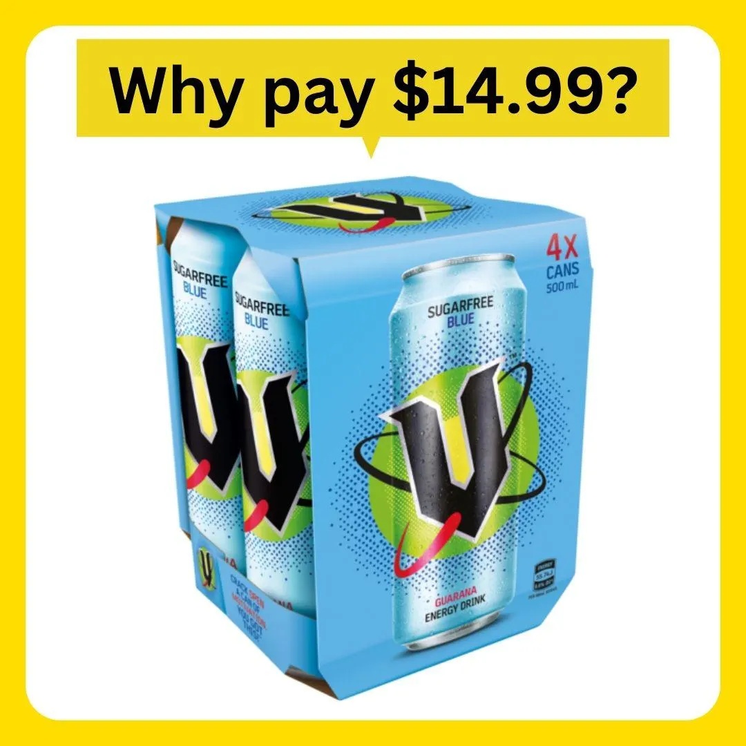 V Energy Zero Sugar Blue 4x500ml