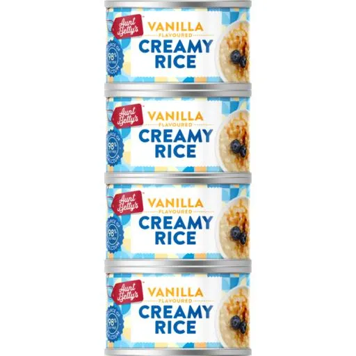 Aunt Bettys Creamy Rice Vanilla 4 Pack